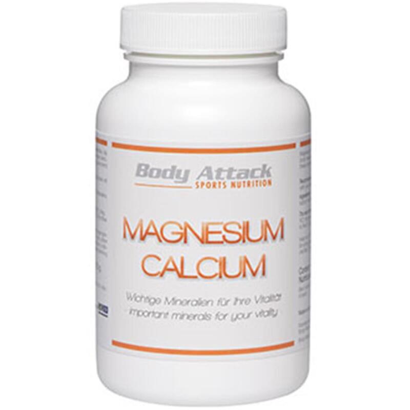 Probe Body Attack Magnesium Calcium 250 Tabletten Kalzium hochdosiert vegan 