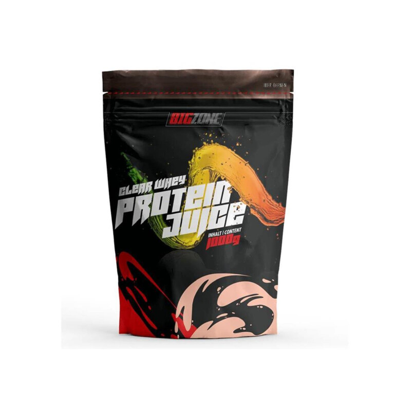 Big Zone Clear Whey Protein Juice, 1000g Eistee Zitrone
