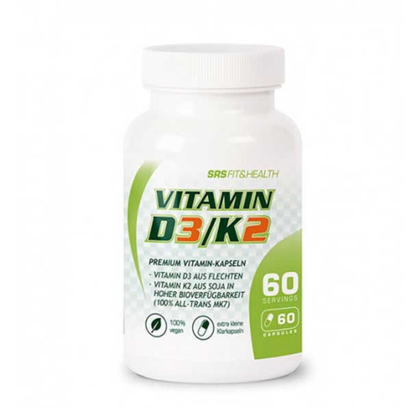 SRS Muscle Vitamin D3/K2, 60 Kapseln