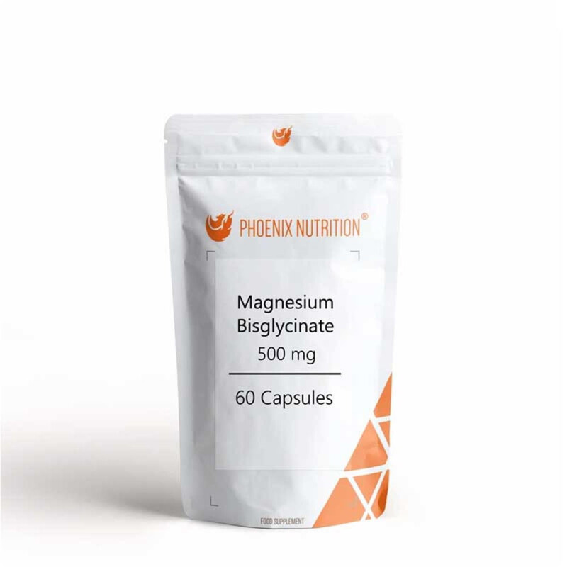 Phoenix Nutrition Magnesium Bisglycinate, 60 Capsules x 700mg