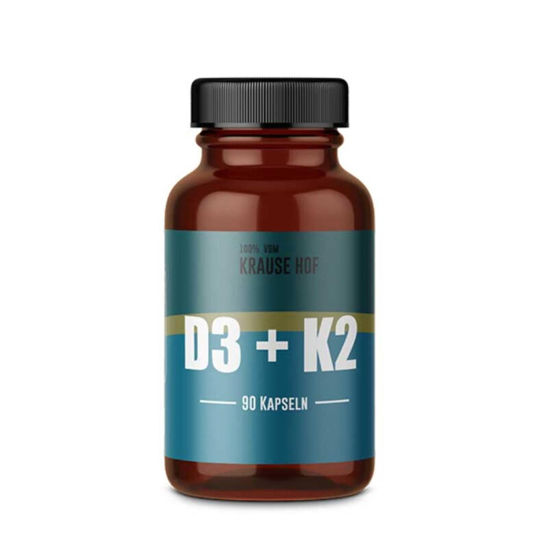 Krause Hof Vitamin D3+K2, 90 Kapseln