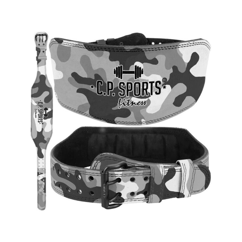 C.P. Sports Gewichthebergürtel Komfort - extra breit - Camo Grey XL