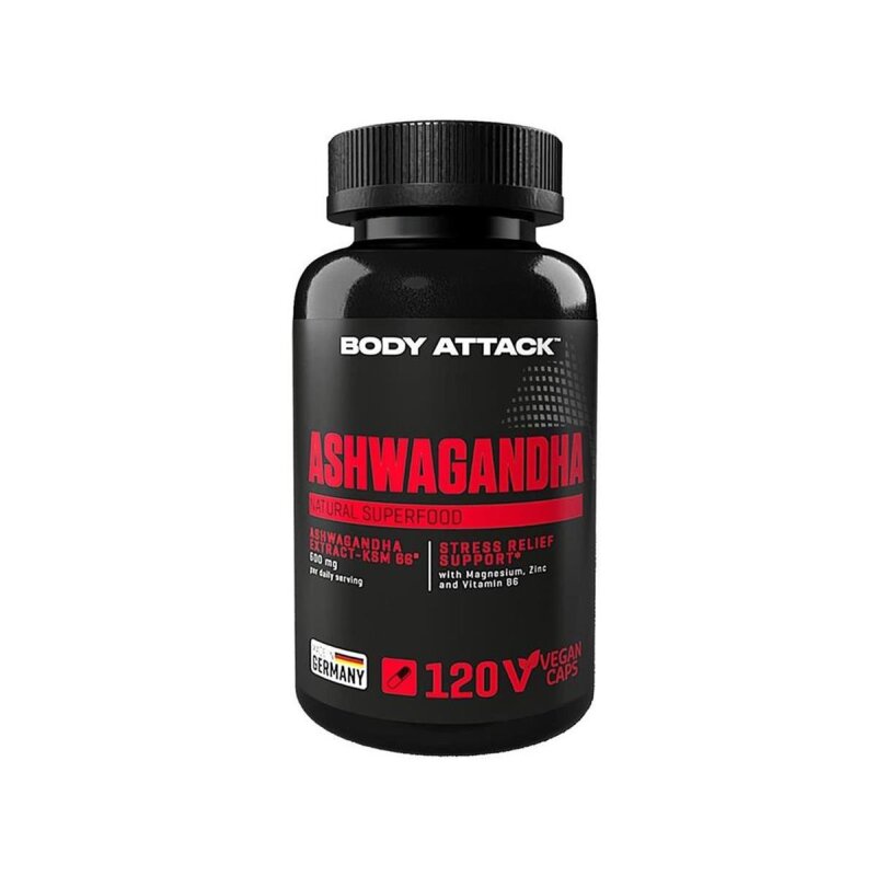 Body Attack Ashwagandha, 120 Kapseln