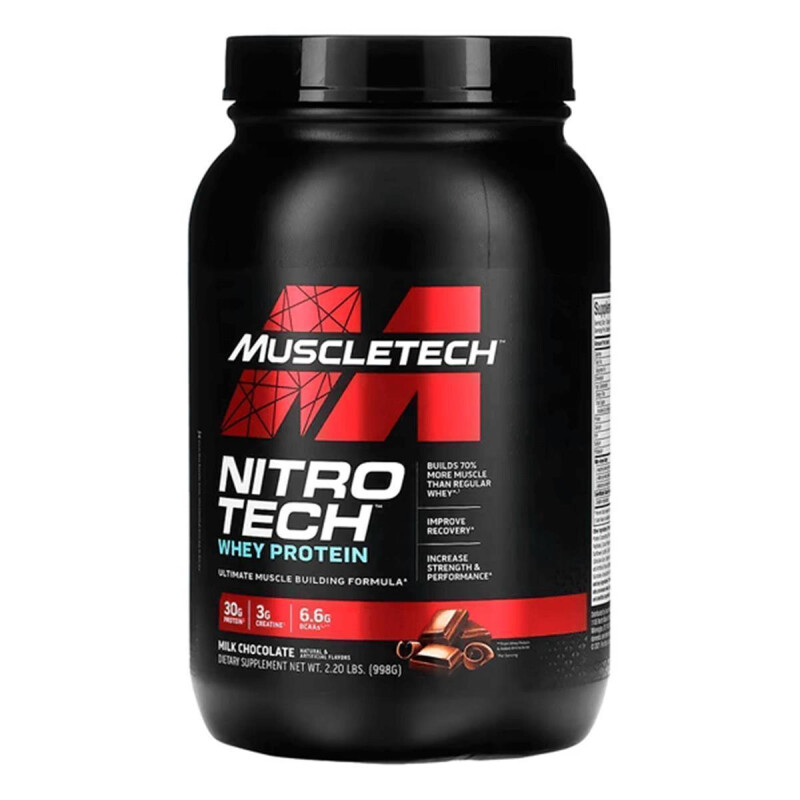 MuscleTech NitroTech Whey Protein, 908g Vanille