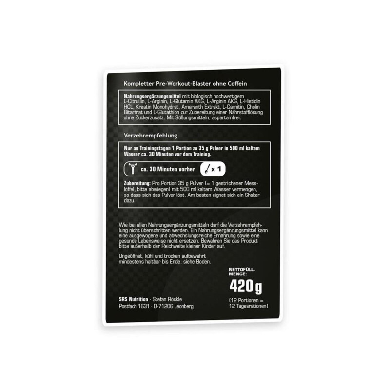 SRS Muscle Pre-Workout Blaster, 420g