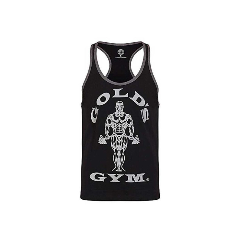 Golds Gym Muscle Joe Stringer GGVST142 Grey Marl