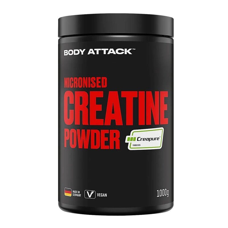 Body Attack Micronised Creatine Powder (Creapure), 1000g